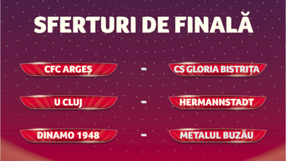 Se știu „sferturile” Cupei României la fotbal