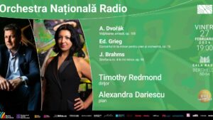 Pianista Alexandra Dariescu interpretează Grieg la Sala Radio