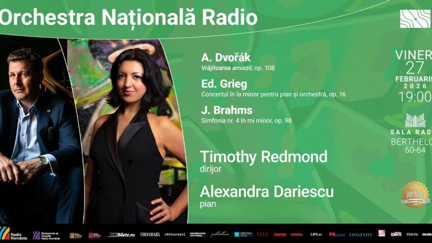 Pianista Alexandra Dariescu interpretează Grieg la Sala Radio