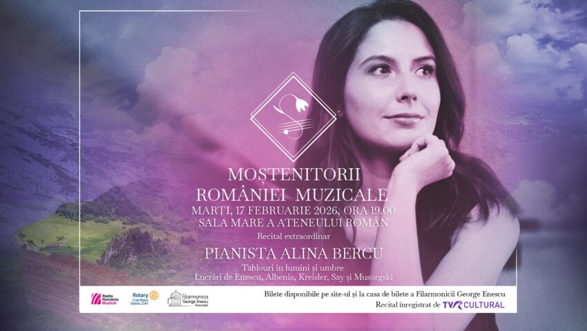 Moștenitorii României muzicale: recital-eveniment susținut de pianista Alina Bercu