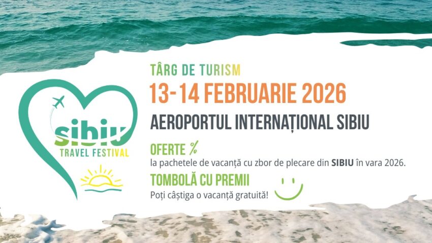 Un târg de turism va fi organizat în incinta terminalului de pasageri de la Aeroportul Internațional Sibiu