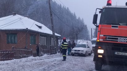 Pompierii mureșeni intervin la Buzău, în zonele afectate de ninsoare