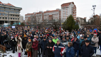 Protest, la Miercurea Ciuc, împotriva creşterii taxelor şi impozitelor locale