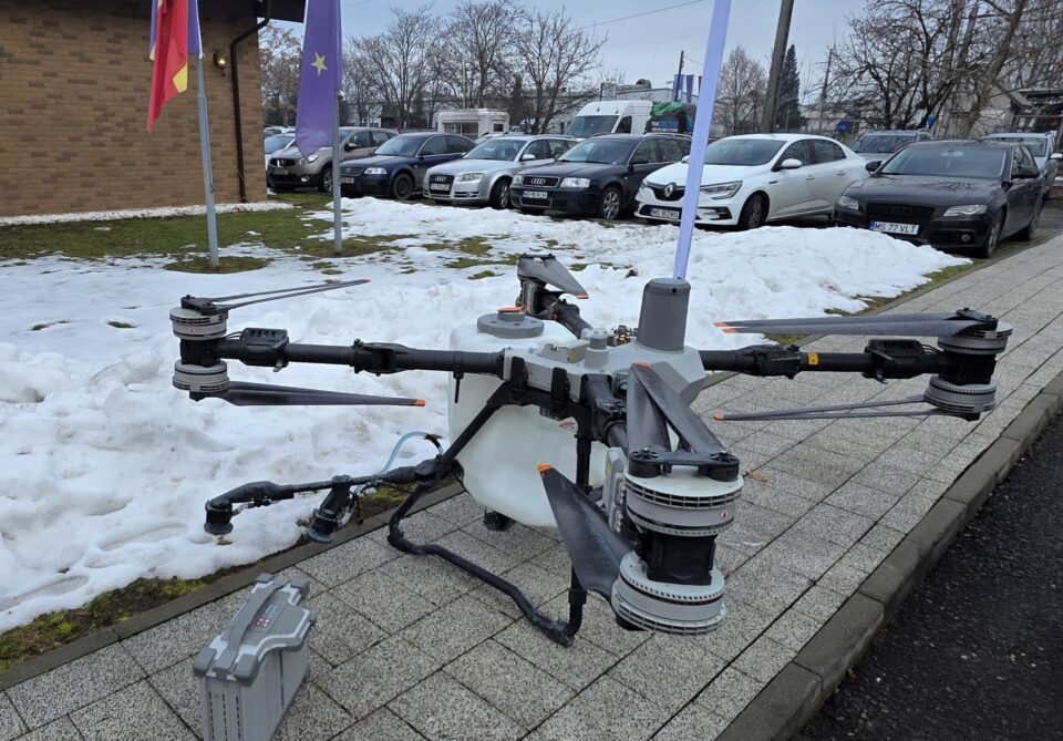 Cea mai avansată dronă agricolă din lume, prezentată la Sângeorgiu de Mureș