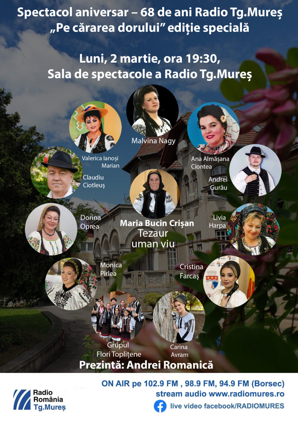 Spectacol aniversar – 68 de ani Radio Tg.Mureș