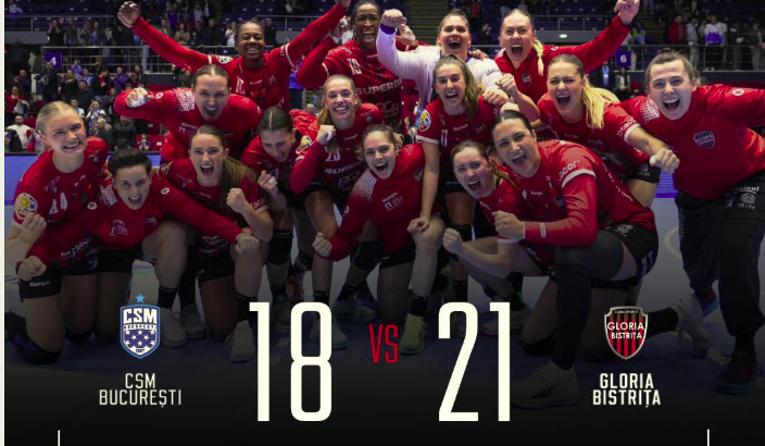 Handbalistele bistrițene au câștigat derby-ul cu campioana