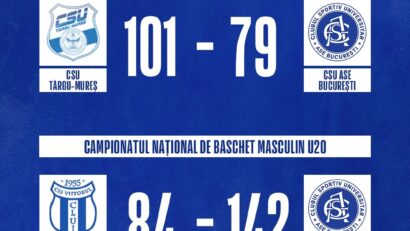CSU Tg.Mureș, a doua victorie la baschet masculin