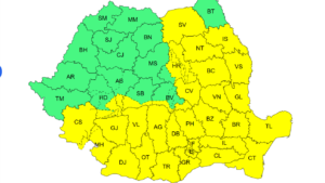 Meteorologii au emis în această dimineață o serie de avertizări de vreme severă imediată