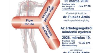 Circulația pentru viață – conferință despre bolile vasculare, la Tg.Mureș