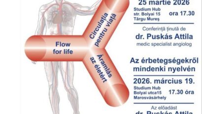 Circulația pentru viață-conferință despre bolile vasculare, la Tg.Mureș