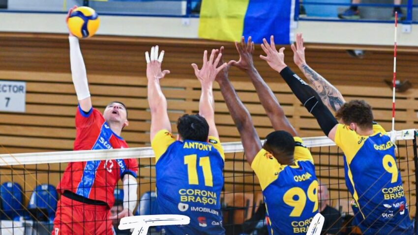 Voleibaliștii brașoveni, învinși de lider