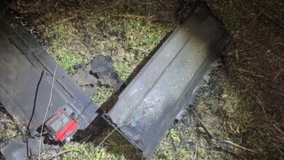 Dronă deviată de armata ucraineană, prăbușită pe teritoriul României