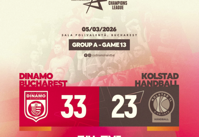 Handbaliștii dinamoviști, victorie de palmares cu Kolstad