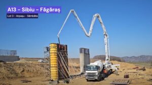 Gradul de execuţie a depăşit 30% pe Lotul 3 al autostrăzii Sibiu – Făgăraş