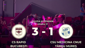 Voleibalistele târgumureșene, învinse de Rapid