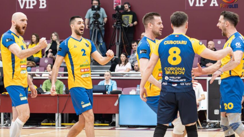 Voleibaliștii brașoveni, victorioși la Rapid