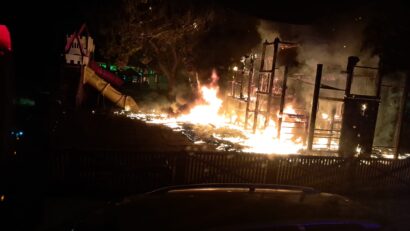 Incendiu într-un parc din Tg.Mureș