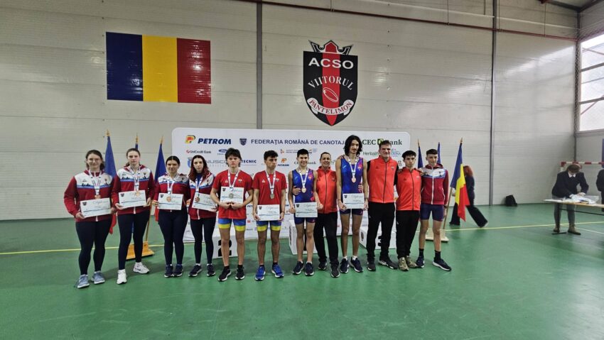 Canotorii de la CS Mureşul, 6 medalii la Naţionalele pe ergometru