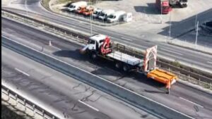 Brașov: Atenuator de impact pentru siguranţa drumarilor