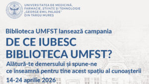 Concurs de mesaje inspiraţionale în campania ‘De ce iubesc biblioteca UMFST?’