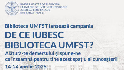 Concurs de mesaje inspiraţionale în campania ‘De ce iubesc biblioteca UMFST?’