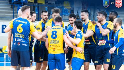 Corona Brașov – Dinamo, în „sferturi” la volei masculin