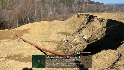 Lucrări ilegale într-o arie protejată din Harghita