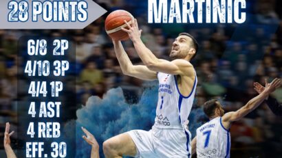 Baschetbaliștii mureșeni, în frunte cu Martinić, au surclasat Vâlcea