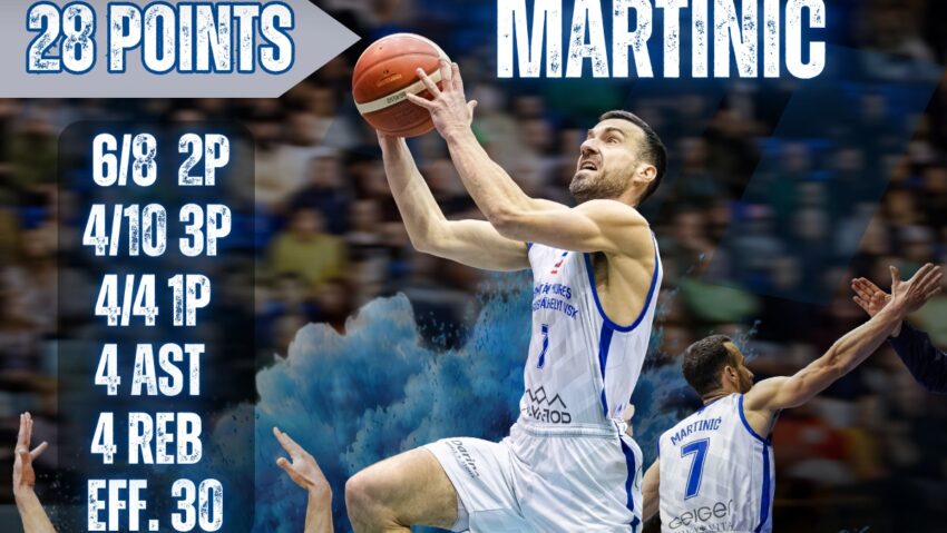 Baschetbaliștii mureșeni, în frunte cu Martinić, au surclasat Vâlcea