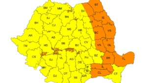 Avertizări Cod galben şi Cod portocaliu de intensificări ale vântului, până luni la ora 2:00