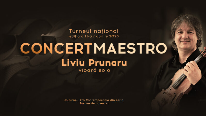 Liviu Prunaru concertează, astăzi, la Târgu Mureș, în turneul național „Concertmaestro”