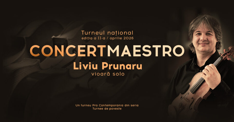 Liviu Prunaru concertează, astăzi, la Târgu Mureș, în turneul național „Concertmaestro”