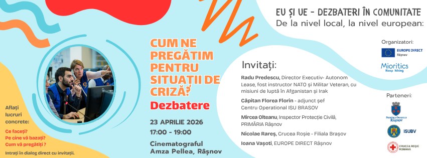 Dezbatere pe tema pregătirii în situații de criză, la Râșnov