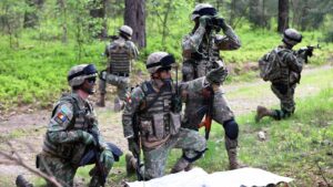 Exerciţii militare cu tehnică blindată şi desant aerian în Poligonul ‘Păiş’ de la Sfântu Gheorghe