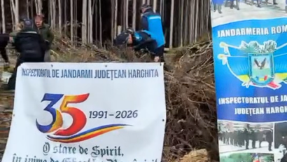 ‘Pădurea celor 35 de ani’ – campanie de plantare de puieţi derulată de Inspectoratul de Jandarmi Judeţean