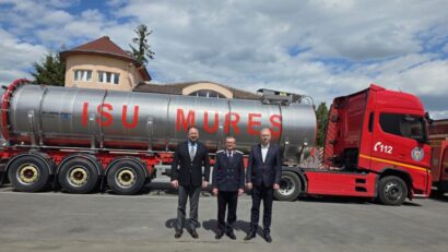 CJ Mureș sprijină ISU cu o cisternă pentru transportul apei în situații critice