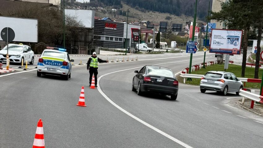Trafic aglomerat pe DN1 de la predeal spre București. Circulație deviată
