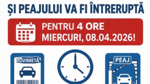 Emiterea rovinierei şi a peajului, întreruptă temporar pe 8 aprilie