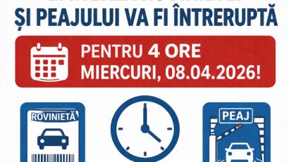 Emiterea rovinierei şi a peajului, întreruptă temporar pe 8 aprilie