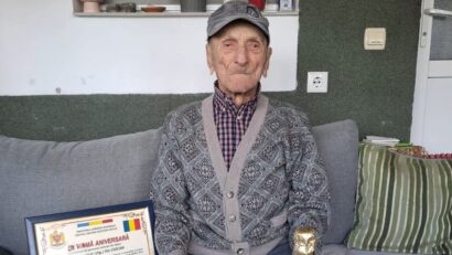 Cea mai vârstnică persoană din România, dar şi cel mai longeviv veteran al celui de-al Doilea Război Mondial, a încetat din viaţă