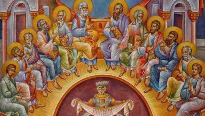 Creştinii ortodocşi şi greco-catolici sărbătoresc, astăzi, Coborârea Duhului Sfânt asupra Apostolilor lui Iisus Hristos, denumită popular Rusaliile