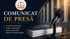 Sindicatul Naţional al Grefei Judiciare Dicasterial condamnă public noul proiect al legii salarizării