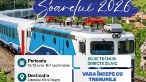 CFR Călători lansează programul estival ‘Trenurile Soarelui’ 2026