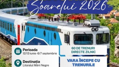 CFR Călători lansează programul estival ‘Trenurile Soarelui’ 2026