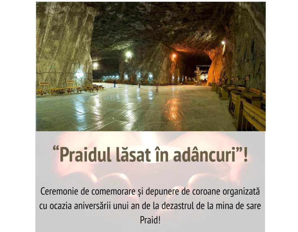 ”Praidul lăsat în adâncuri” – comemorare la Praid, la un an de la inundarea salinei