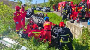 UPDATE: Cele 6 victime implicate în accidentul de la Budiul Mic, transportate la Upu Mureș
