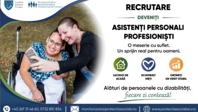 DGASPC Covasna accelerează dezinstituţionalizarea persoanelor cu dizabilităţi şi angajează asistenţi personali profesionişti