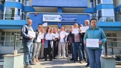 Vineri, a cincea zi de protest al sindicaliștilor de la Apele Române