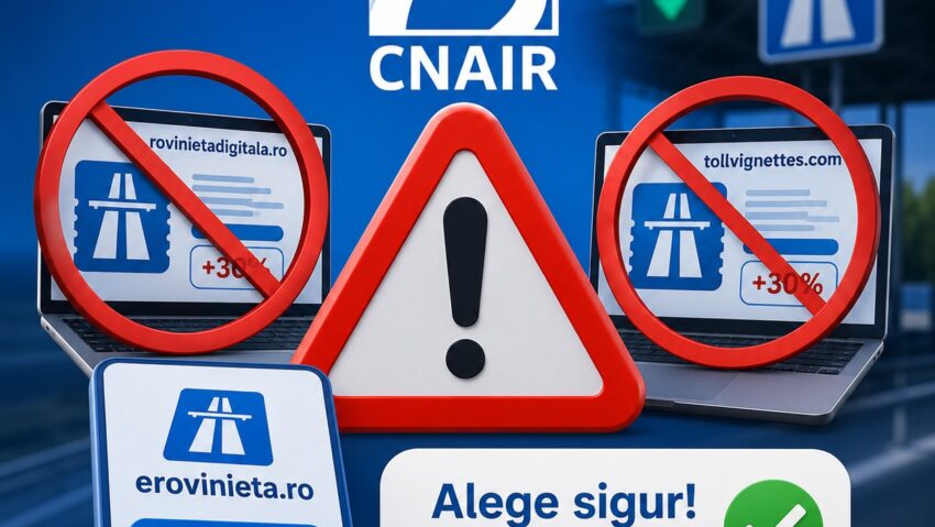 CNAIR atrage atenţia asupra site-urilor neautorizate de instituţie pentru vânzarea rovinietei