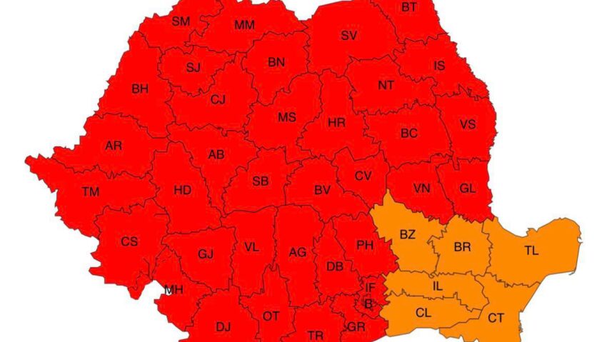 Astăzi va intra în vigoare primul cod roşu de caniculă al acestei veri